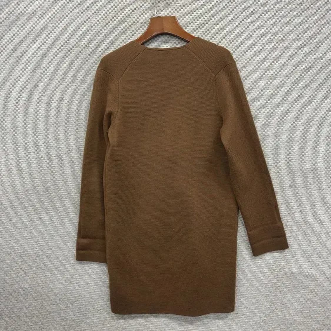 유니클로 브라운 캐주얼 울 롱 가디건 M M09431 상품이미지2