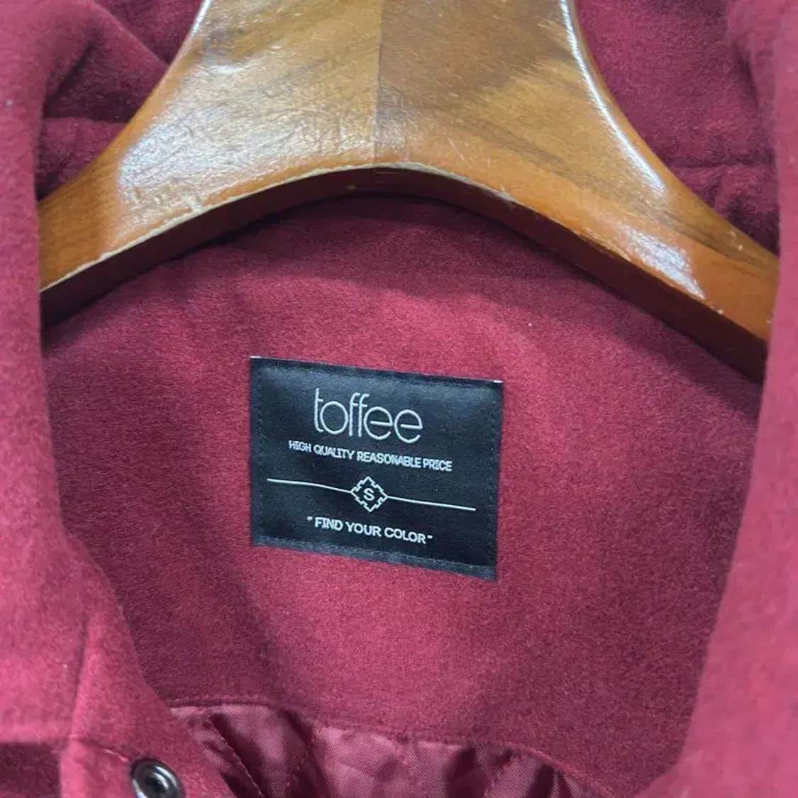 TOFFEE 토피 스웨이드 바시티 자켓 S M09439 상품이미지3