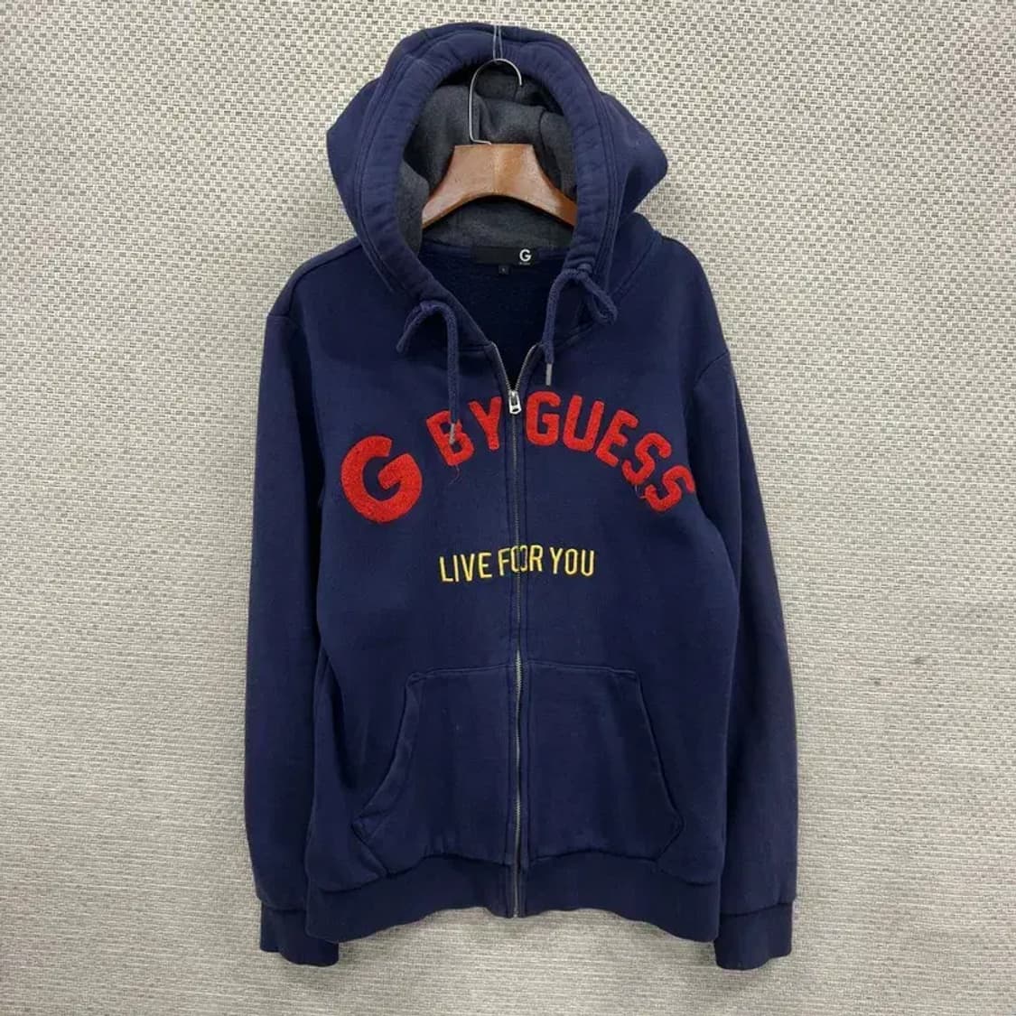 게스 약기모 센터자수 캐주얼 후드집업 L M09445 상품이미지1