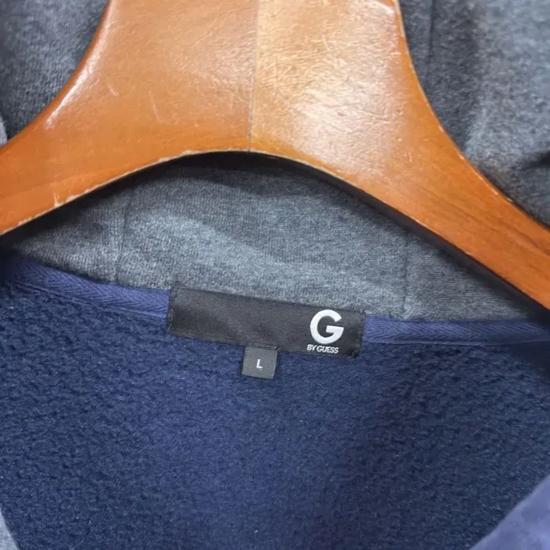 게스 약기모 센터자수 캐주얼 후드집업 L M09445 상품이미지3