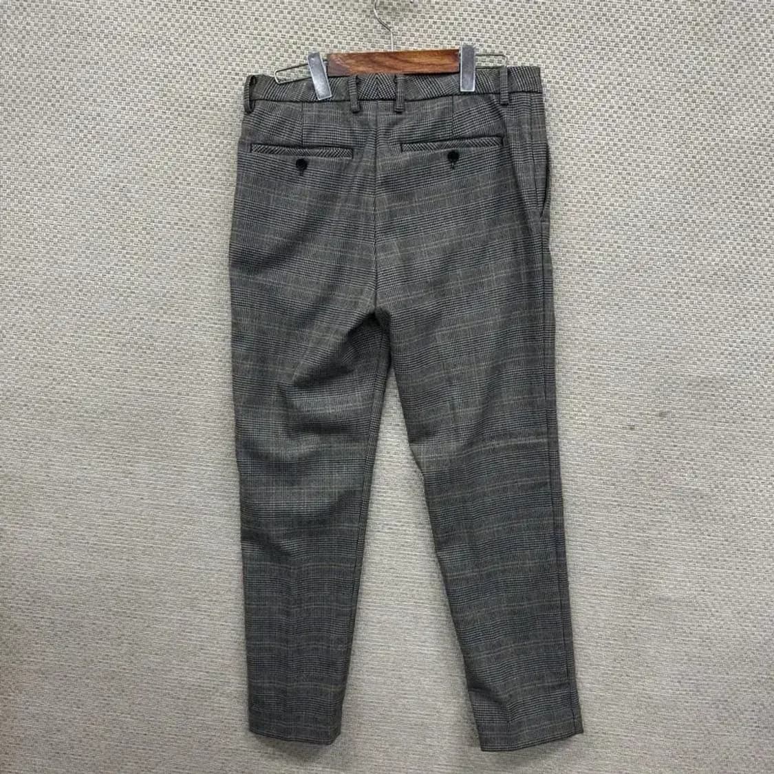 지오다노 캐주얼 체크 슬렉스 바지 32인치 M09455 상품이미지2