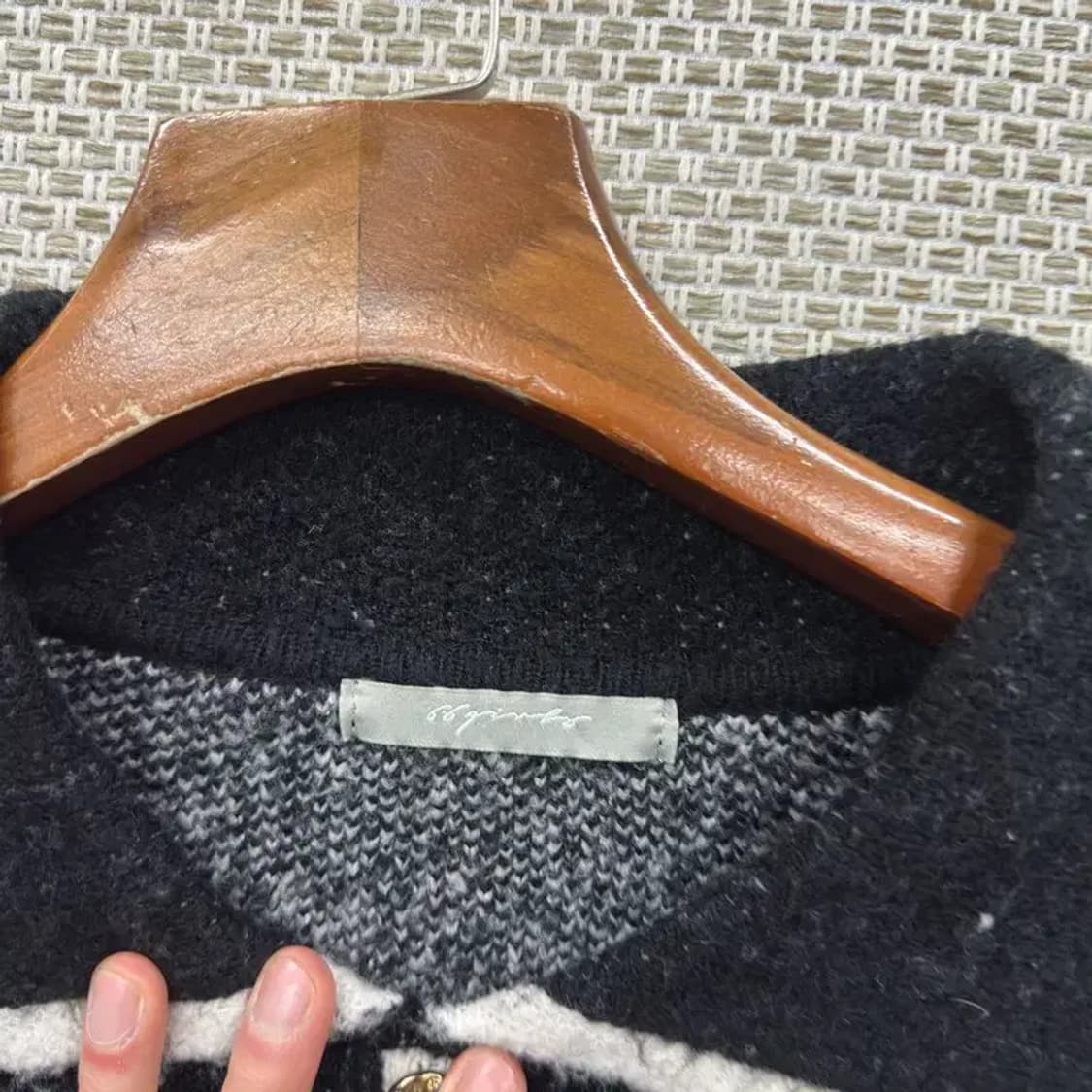 빈티지 니트 크롭 트위드 자켓 95 M09430 상품이미지3