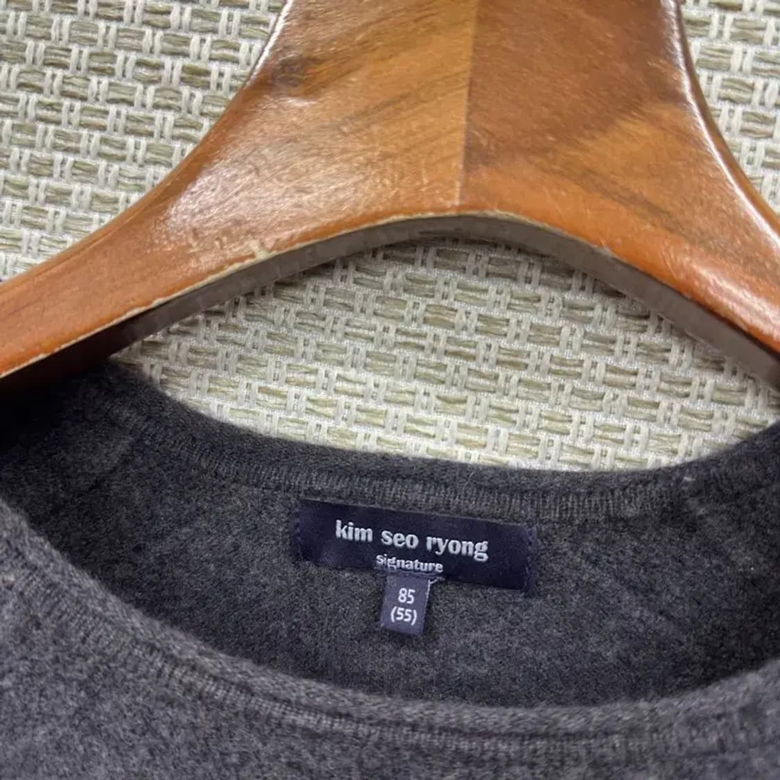 김서룡 그레이 울 캐시미어 그라데이션 니트 85 M09435 상품이미지3