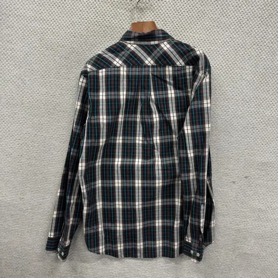 헤지스 캐주얼 자수로고 체크 셔츠 105 M09434 상품이미지2