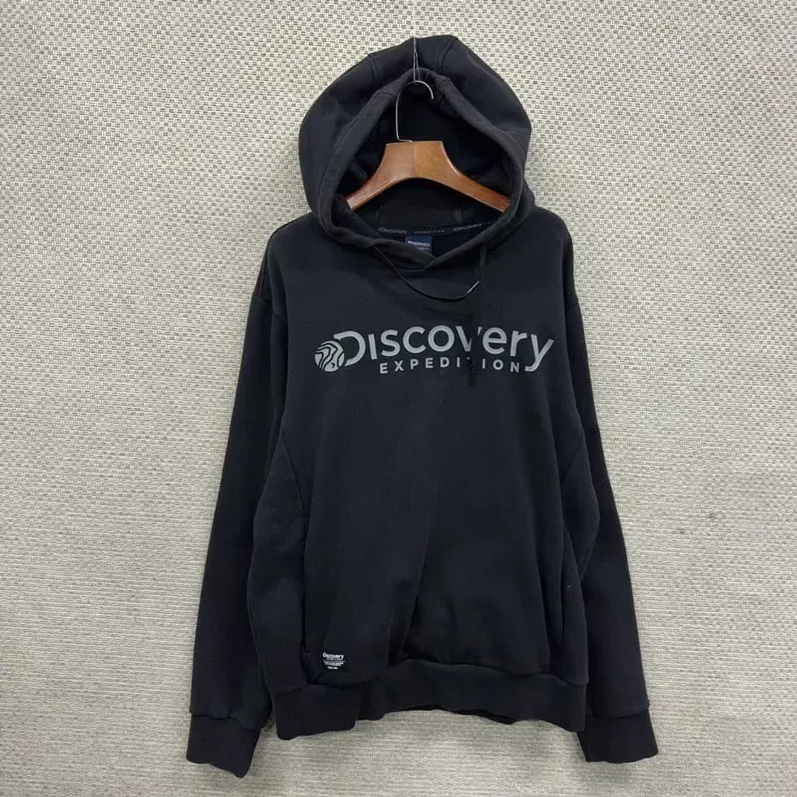 디스커버리 프린팅로고 약기모 캐주얼 후드티 105 M09442 상품이미지1