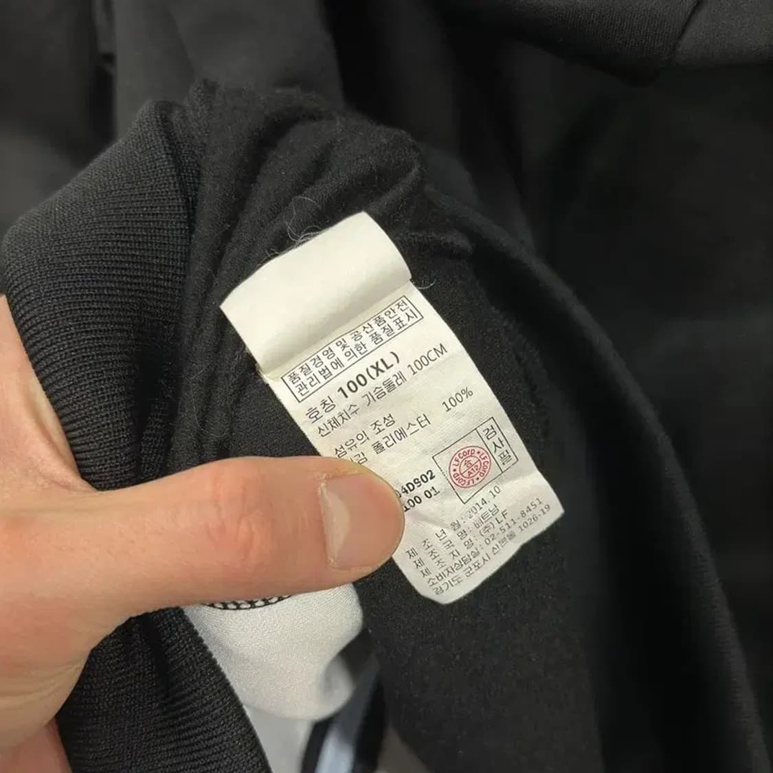 헤지스 자수로고 약기모 후드집업 100 M09448 상품이미지4