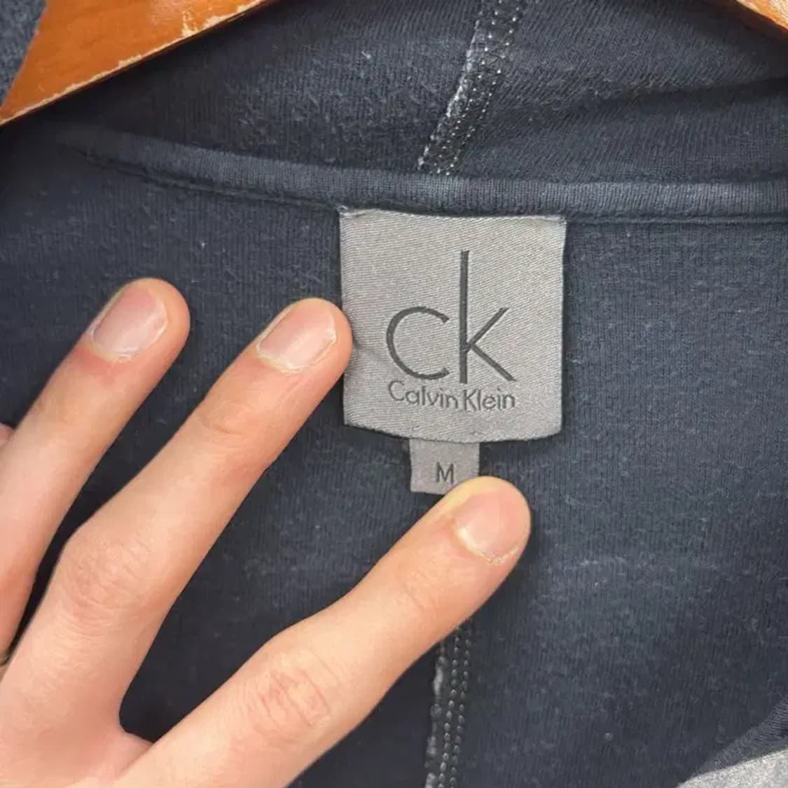 캘빈클라인 무지 캐주얼 후드집업 M M09450 상품이미지3