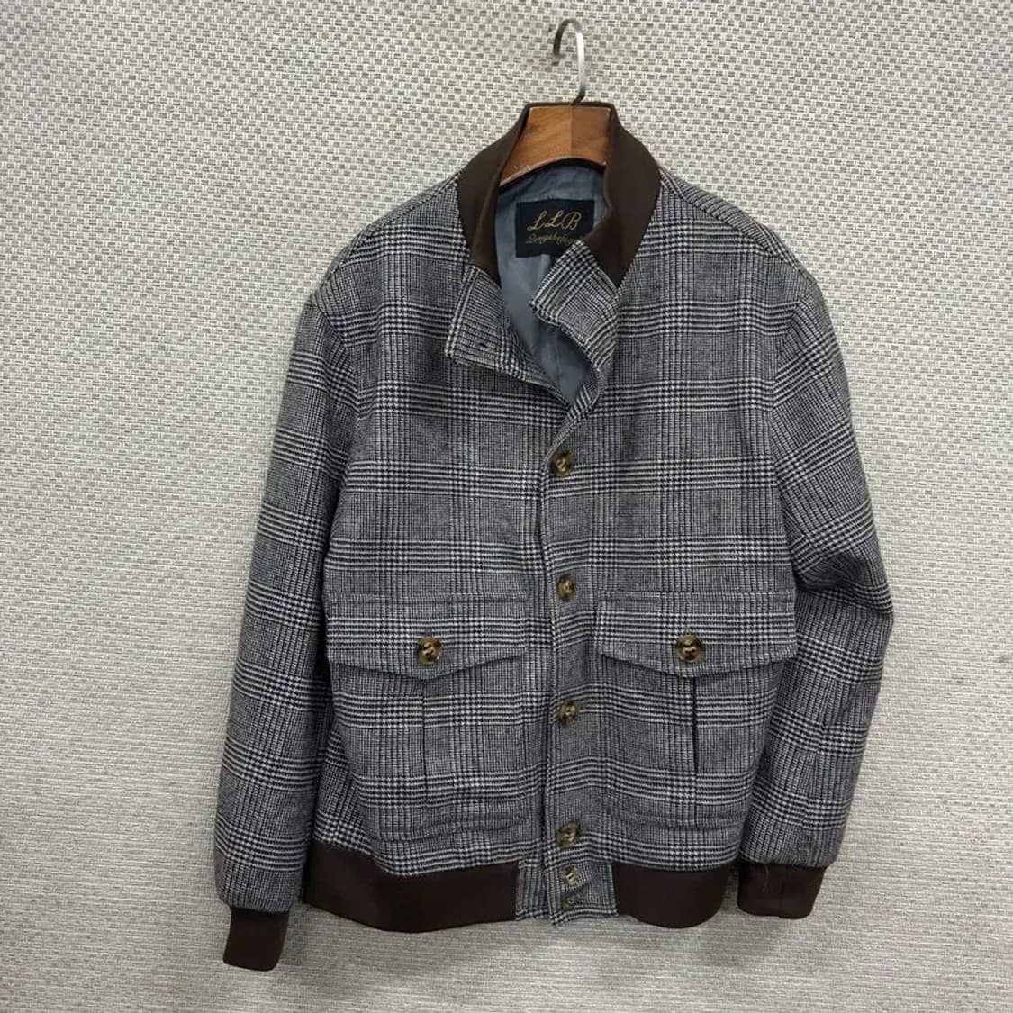 빈티지 캐주얼 투포켓 체크 자켓 M M09546 상품이미지1