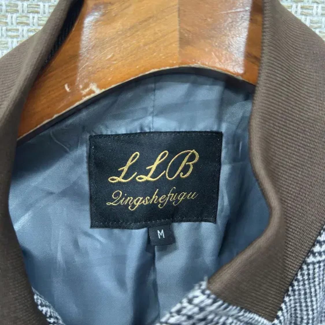 빈티지 캐주얼 투포켓 체크 자켓 M M09546 상품이미지3