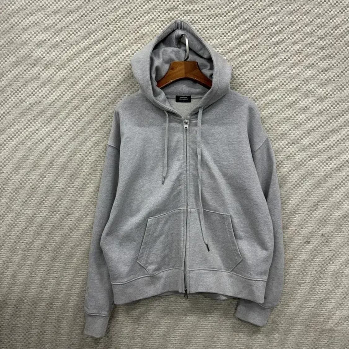 무신사 스탠다드 무지 캐주얼 오버핏 후드집업 M M09547 상품이미지1