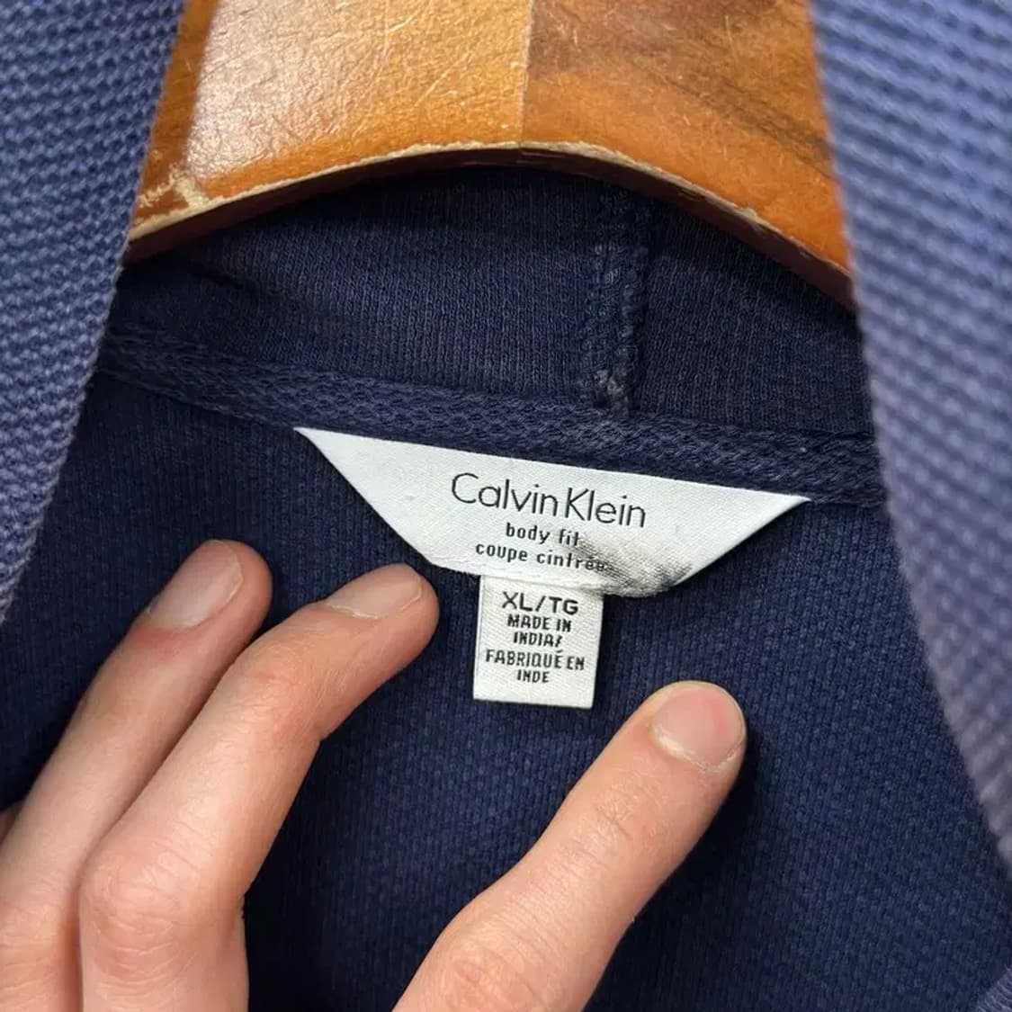 캘빈클라인 무지 캐주얼 후드집업 XL M09563 상품이미지3