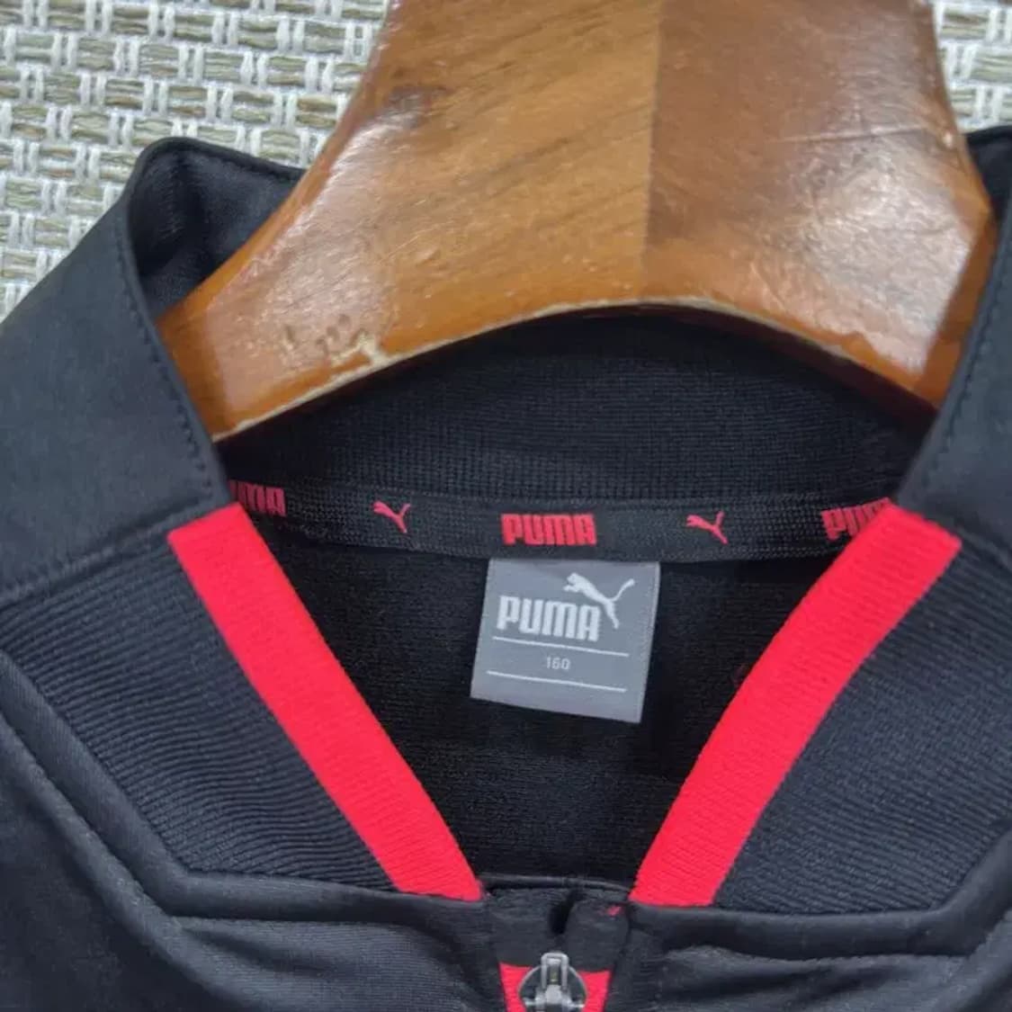 푸마 프린팅로고 캐주얼 져지 집업 160 M09555 상품이미지3