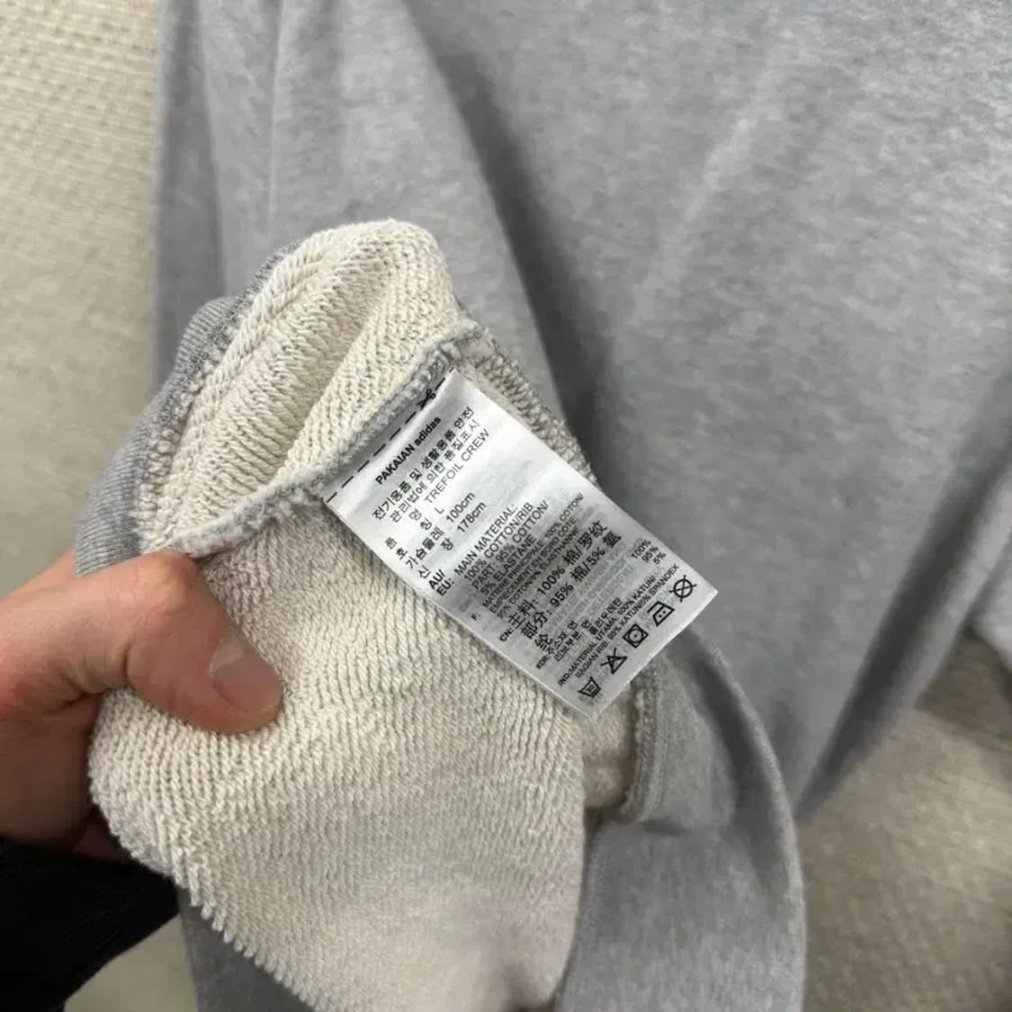 아디다스 캐주얼 빅트레포일 맨투맨 L M09551 상품이미지4