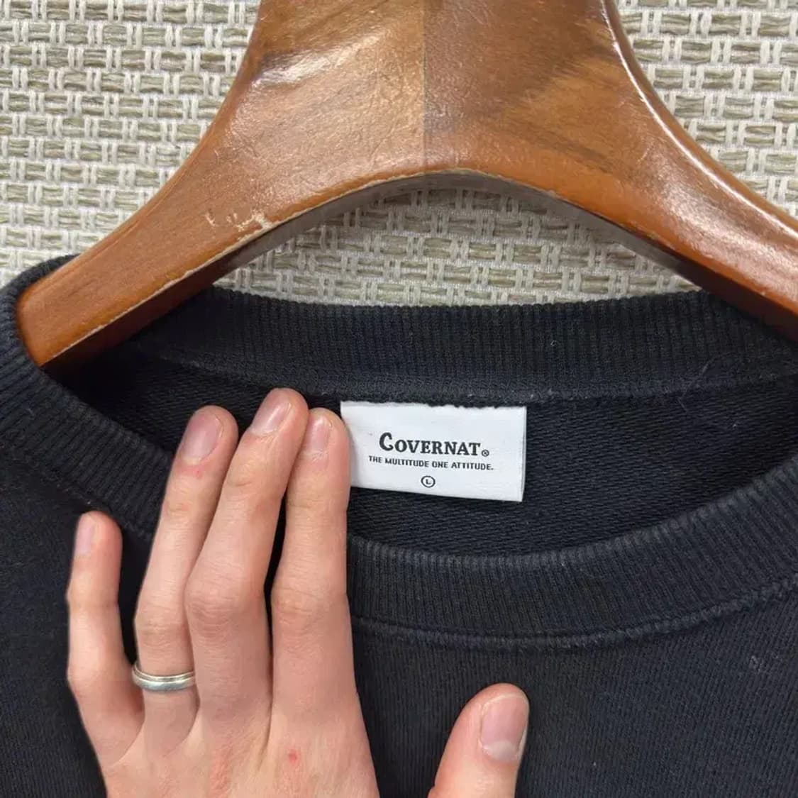 커버낫 자수로고 캐주얼 맨투맨 L M09552 상품이미지3