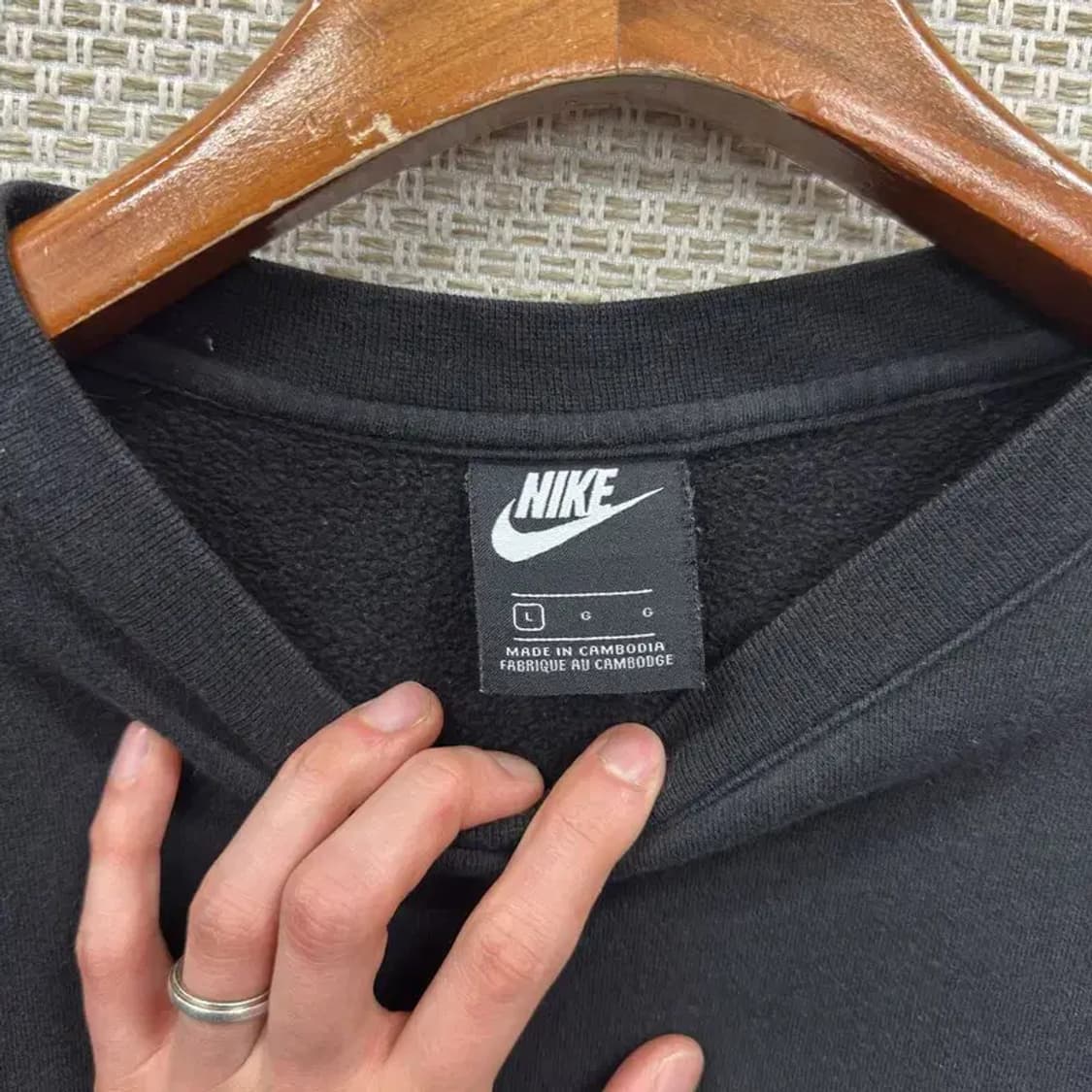 나이키 캐주얼 자수로고 약기모 오버핏 맨투맨 L M09553 상품이미지3
