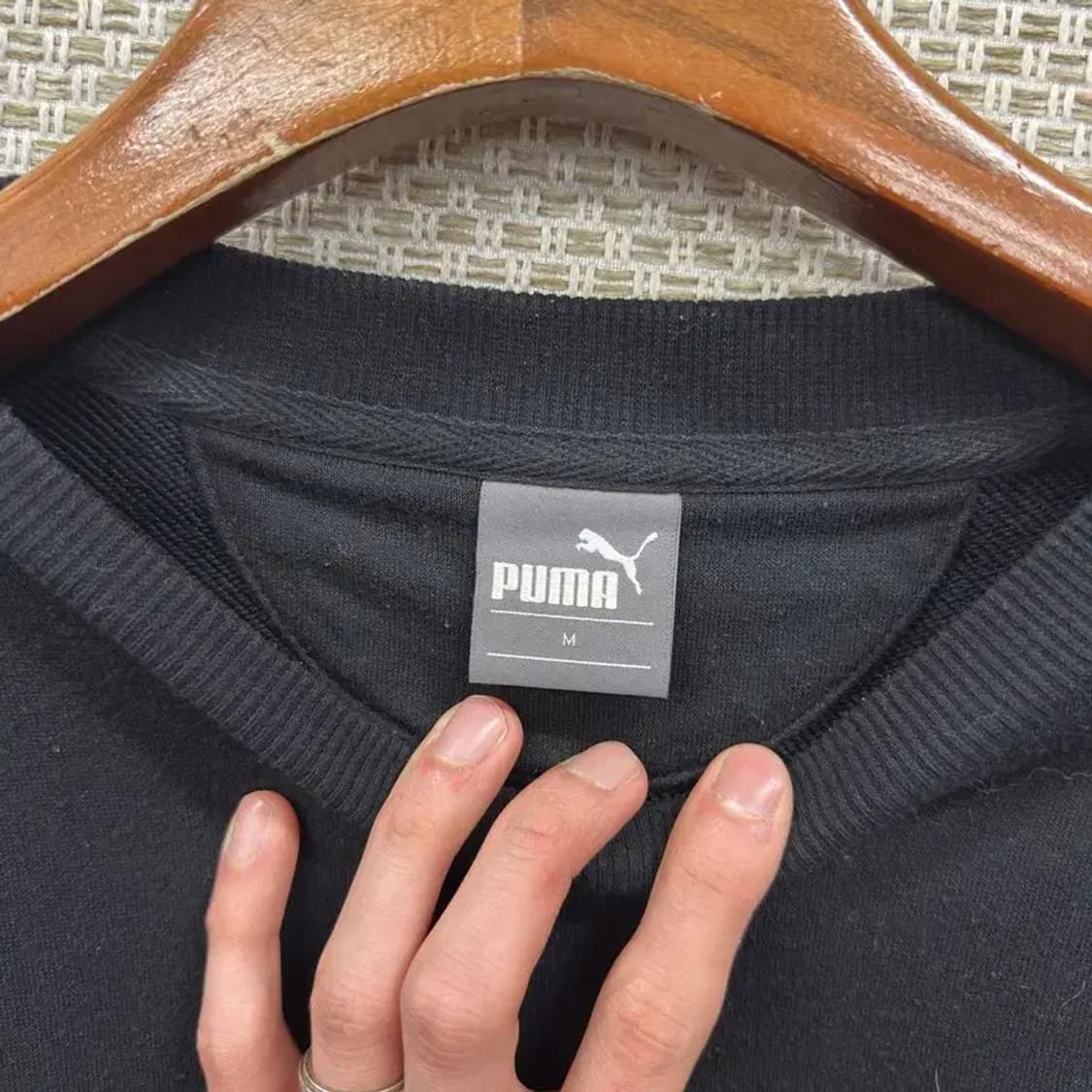 푸마 자수로고 캐주얼 오버핏 맨투맨 M M09558 상품이미지3