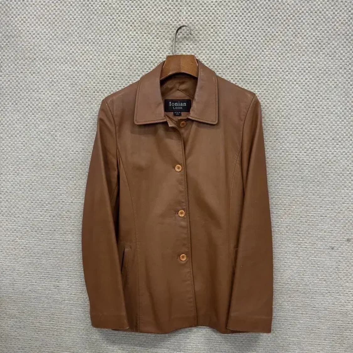 빈티지 브라운 양가죽 가죽 자켓 77 M09681 상품이미지1