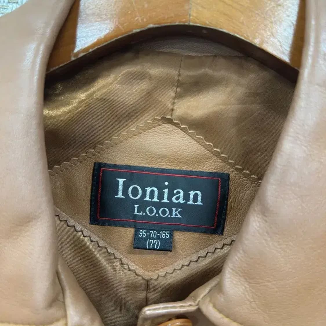 빈티지 브라운 양가죽 가죽 자켓 77 M09681 상품이미지3