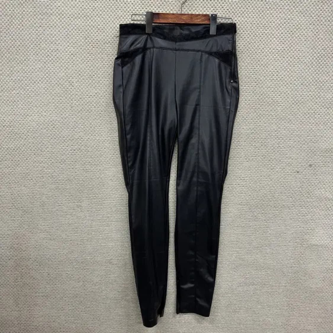 자라 ZARA 블랙 가죽 바지 M M09689 상품이미지1