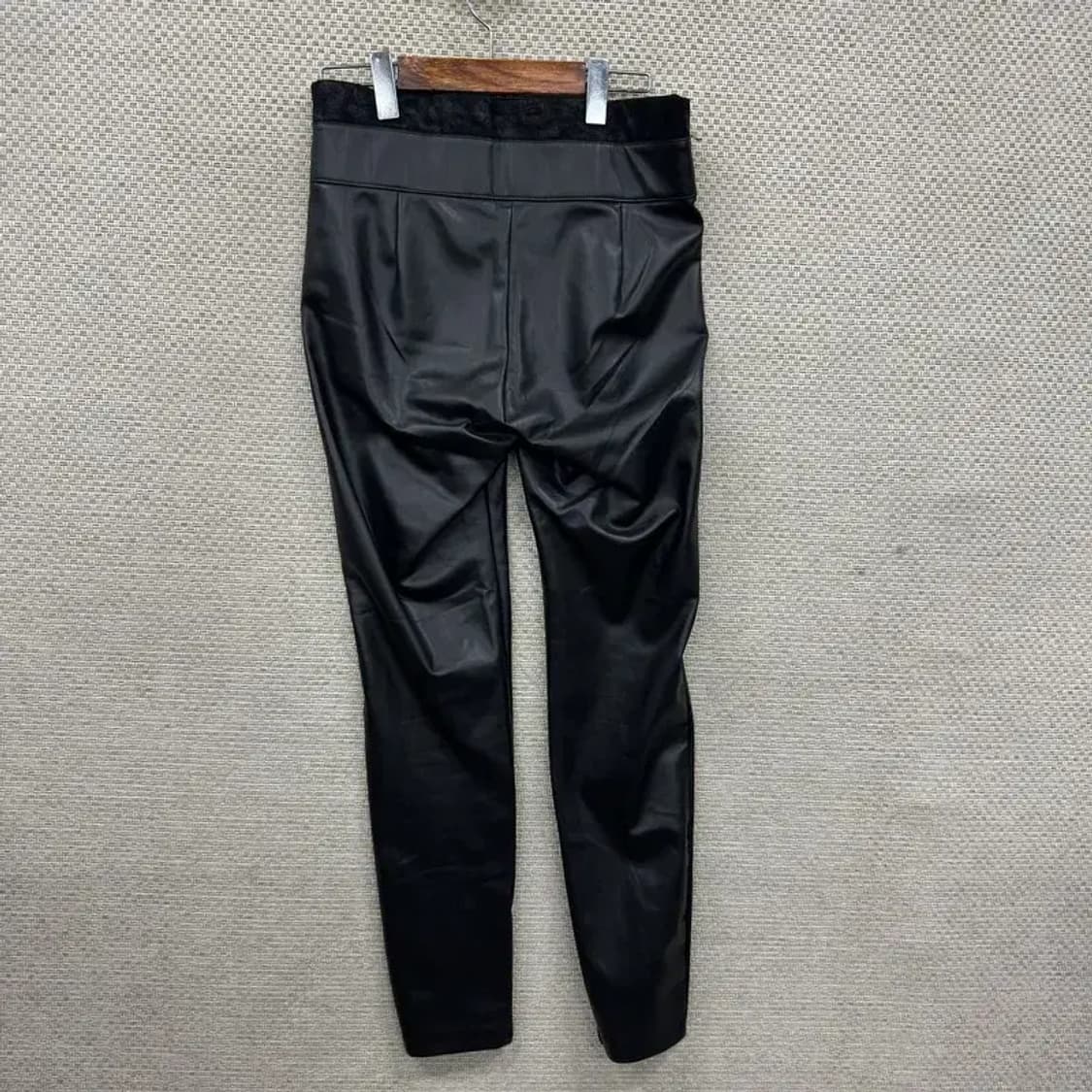 자라 ZARA 블랙 가죽 바지 M M09689 상품이미지2