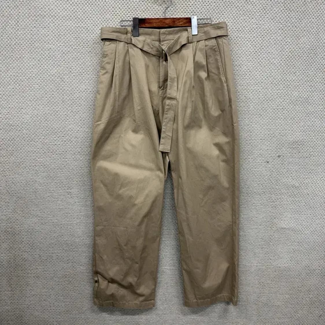 무신사 스탠다드 핀턱 벨티드 와이드팬츠 바지 33 M09690 상품이미지1