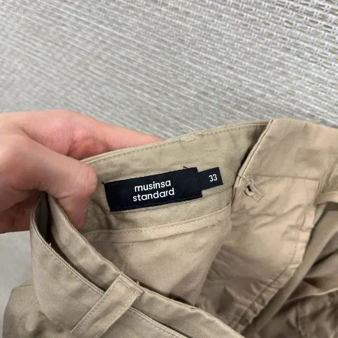 무신사 스탠다드 핀턱 벨티드 와이드팬츠 바지 33 M09690 상품이미지3