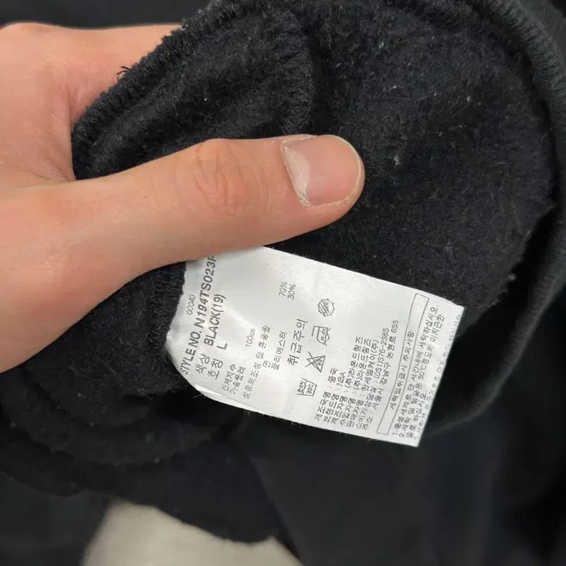 NBA 센터자수 약기모 캐주얼 맨투맨 L M09673 상품이미지4