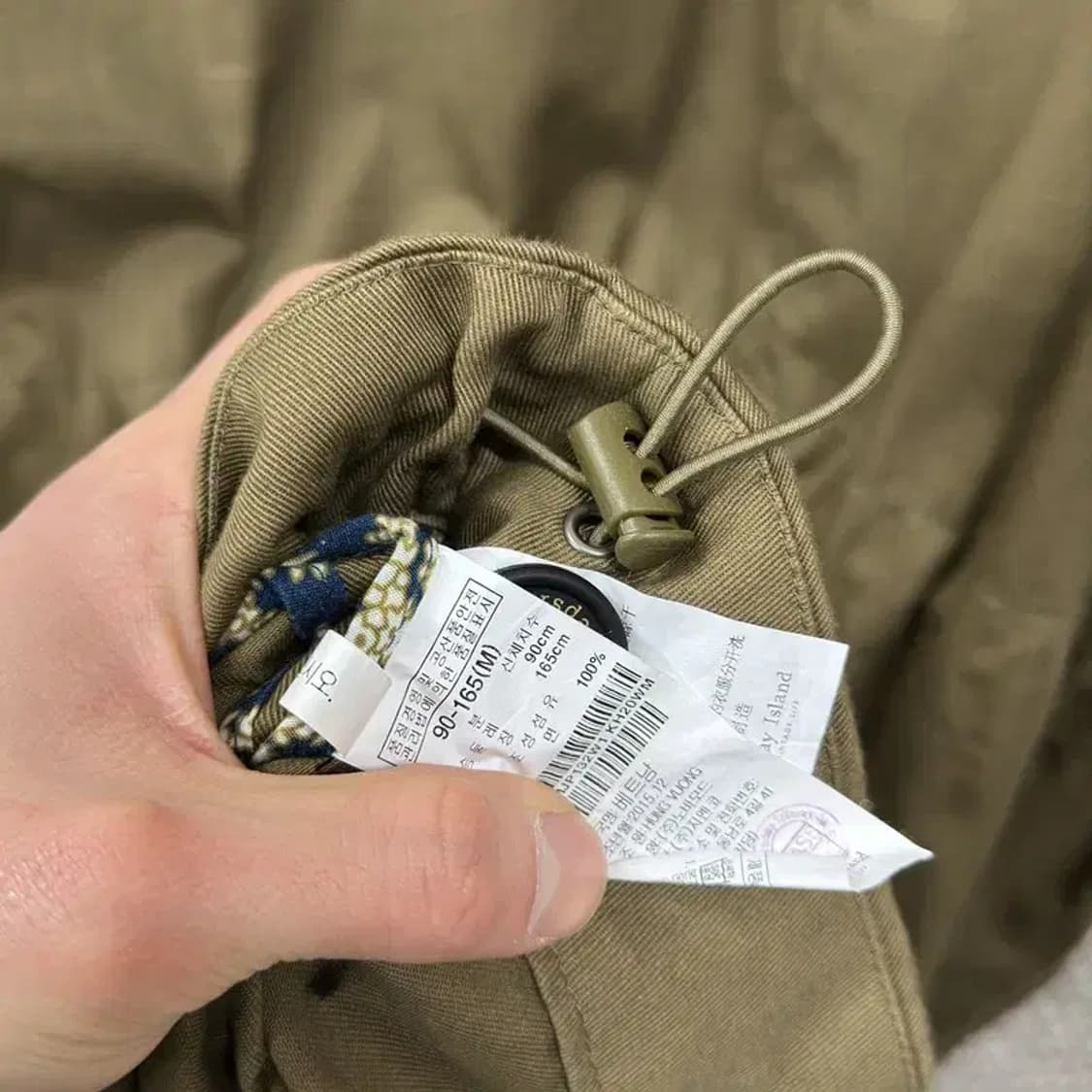 써스데이아일랜드 카키 롱 오버핏 야상 자켓 90 M08946 상품이미지4