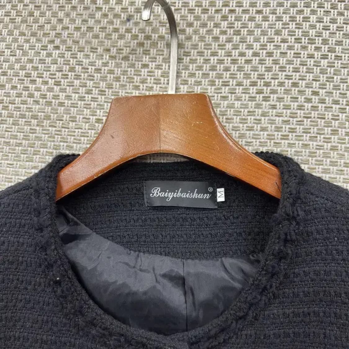 빈티지 여성 크롭 트위드 자켓 XS M08955 상품이미지3