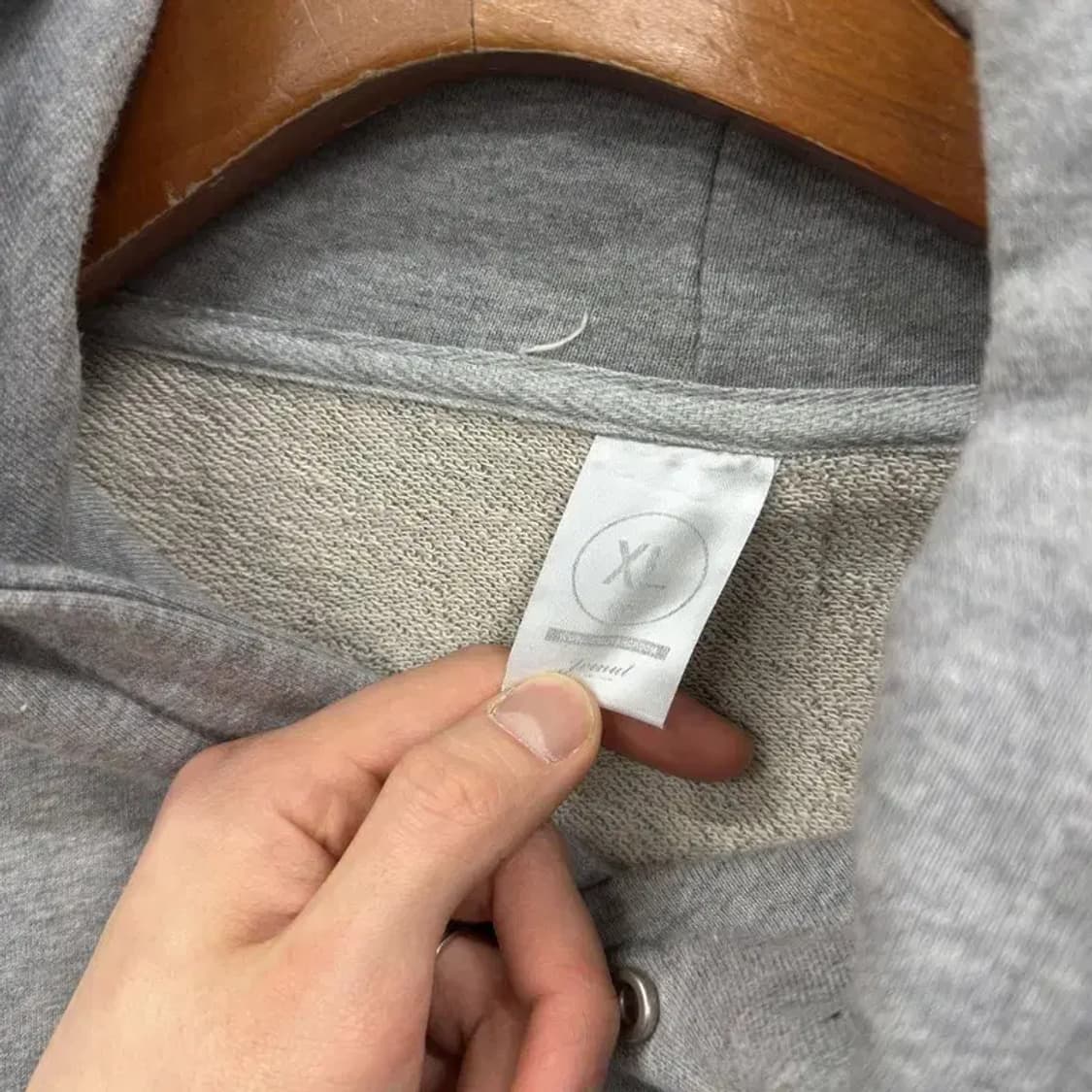 빈티지 무지 캐주얼 오버핏 후드티 XL M08959 상품이미지3