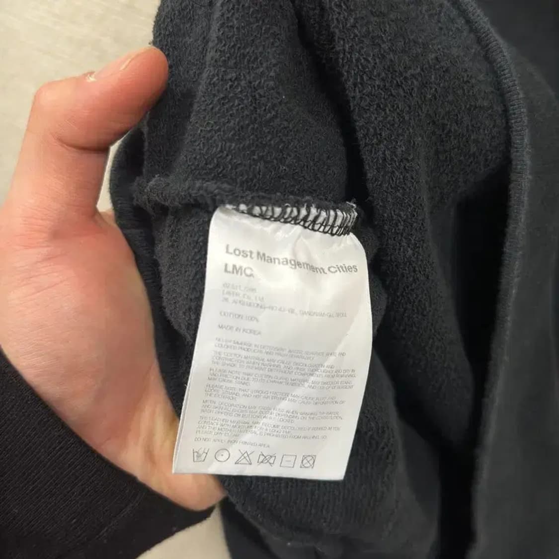 LMC 캐주얼 프린팅로고 후드티 S M09788 상품이미지4