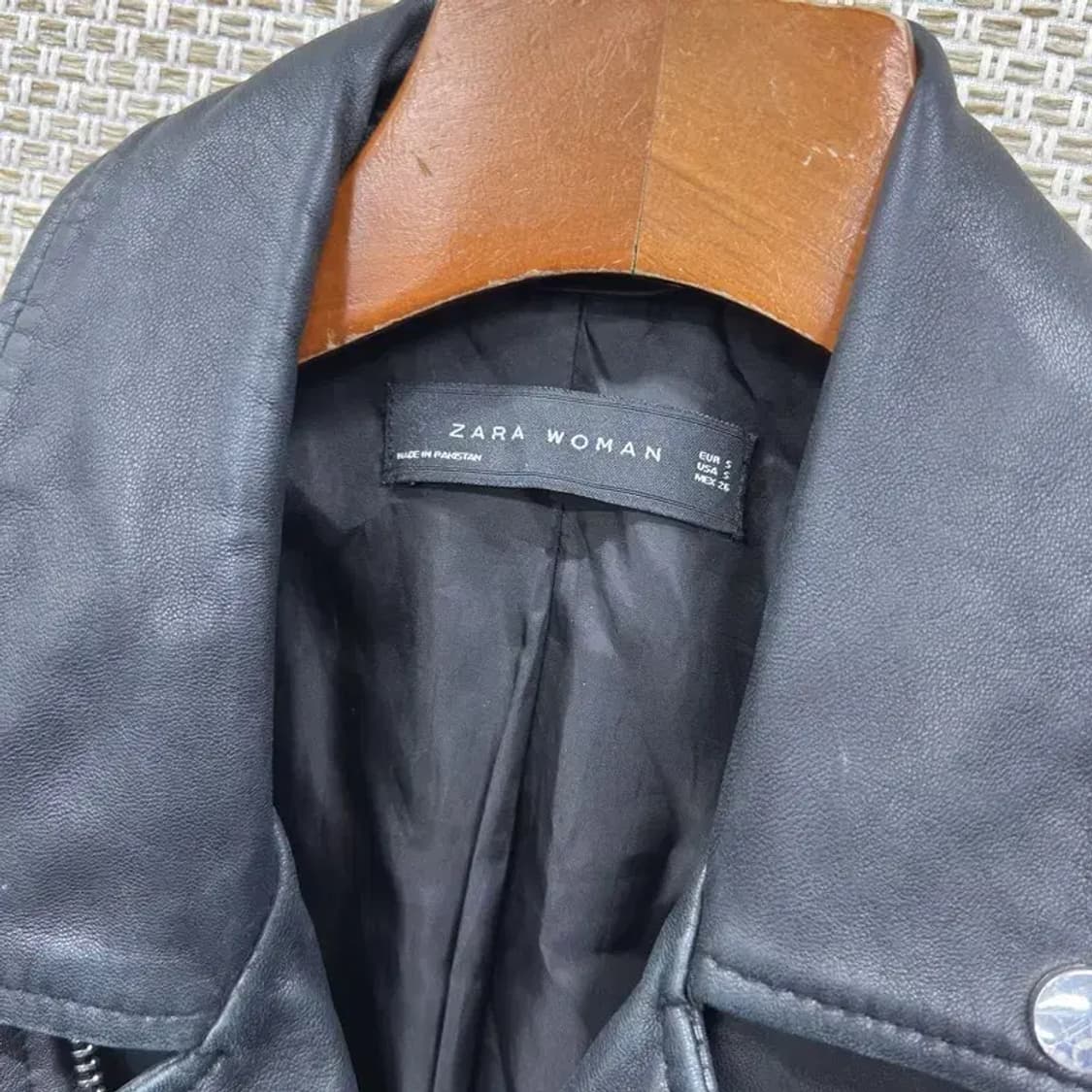 자라 ZARA 여성 가죽자켓 라이더 자켓 S M09799 상품이미지3