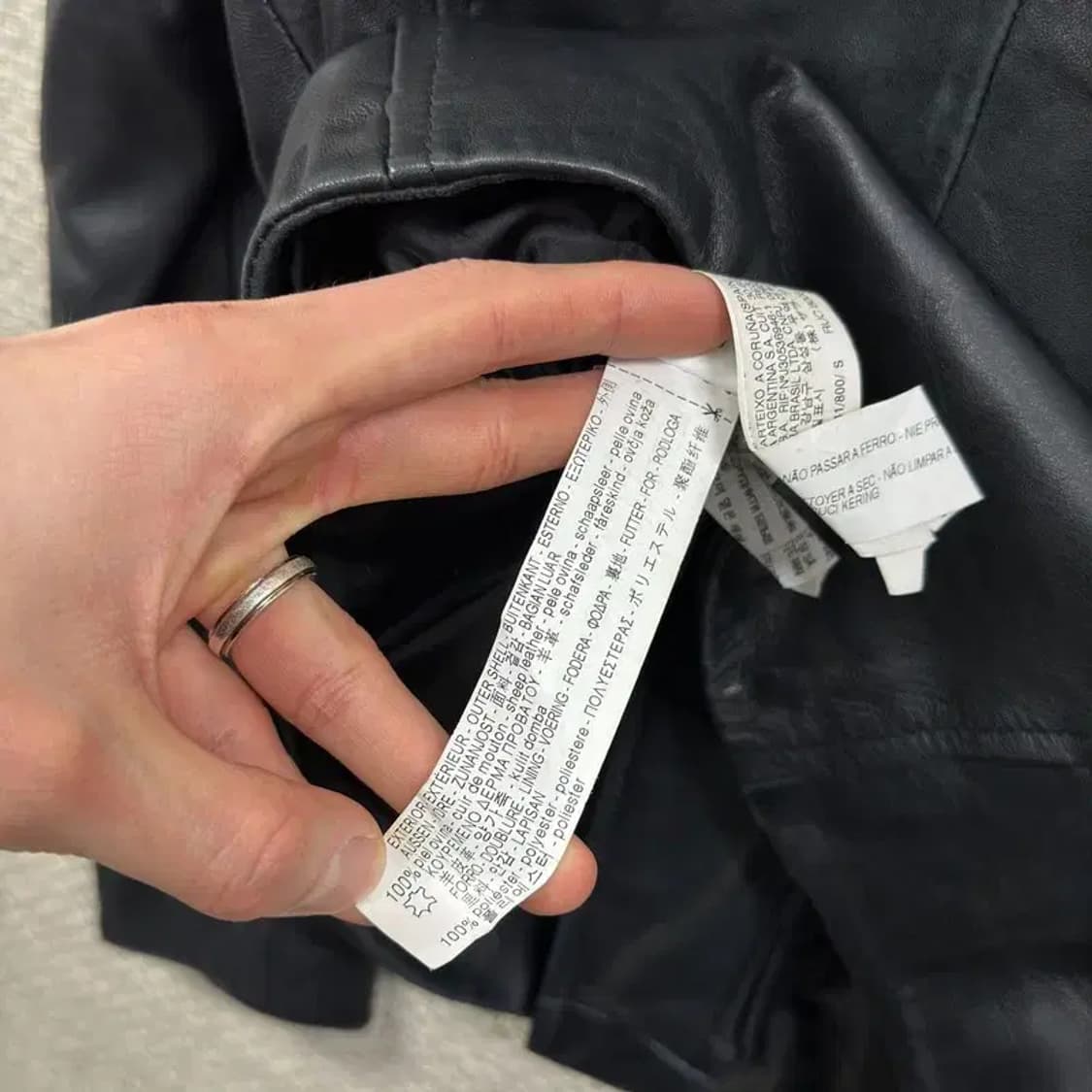 자라 ZARA 여성 가죽자켓 라이더 자켓 S M09799 상품이미지4