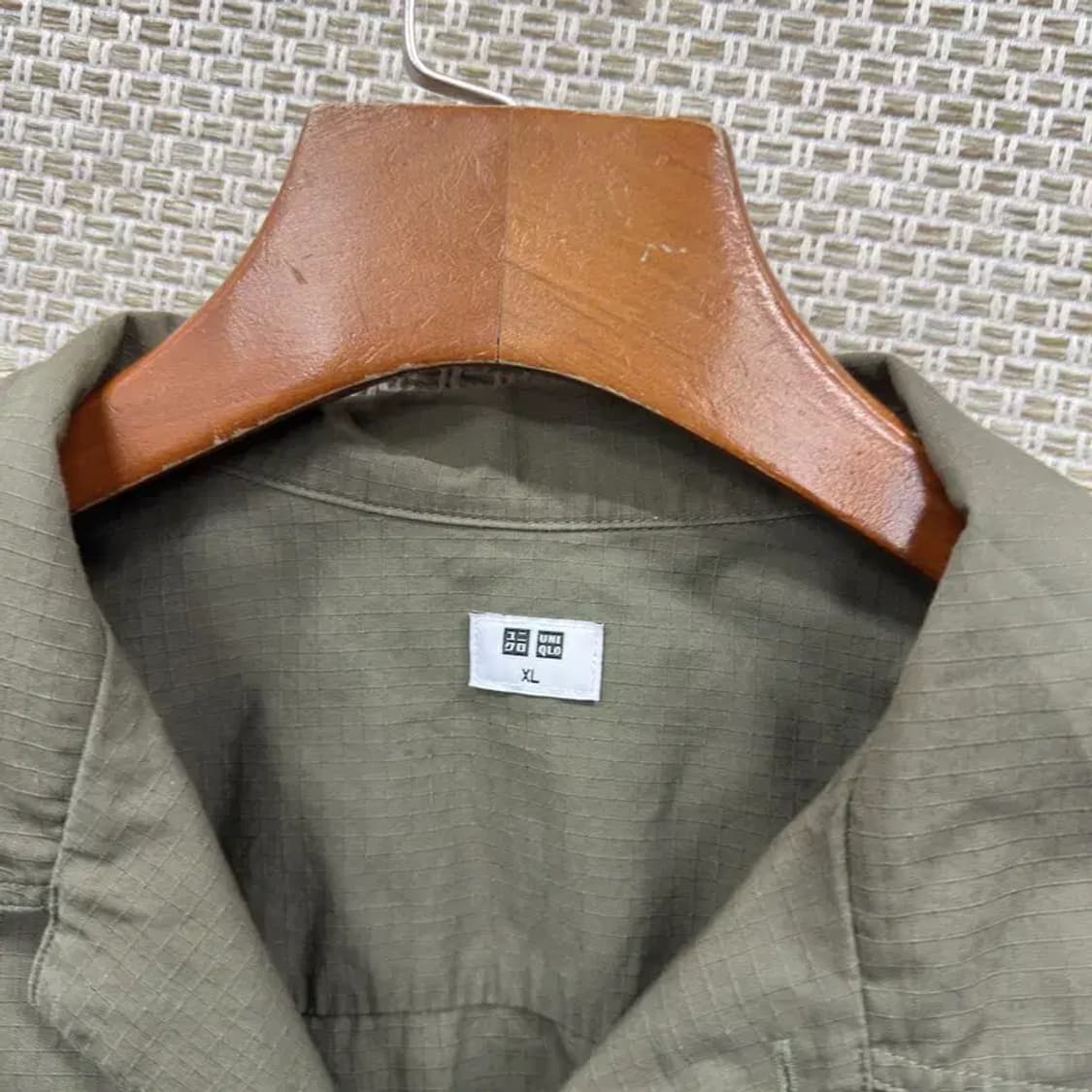 유니클로 투포켓 캐주얼 카키 셔츠 110 M09804 상품이미지3