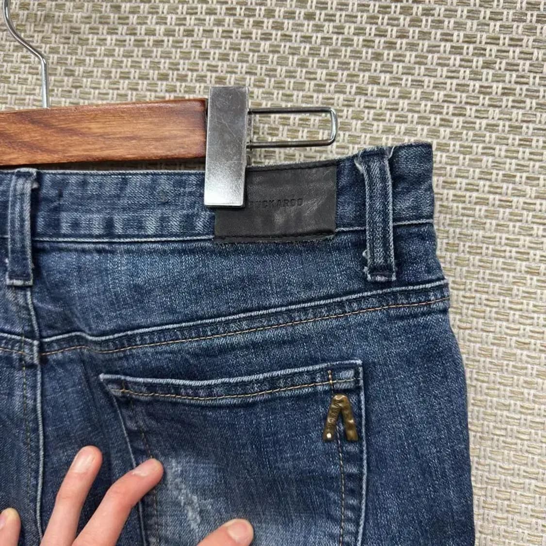 버커루 워싱 데미지 데님 청바지 31인치 M09808 상품이미지3