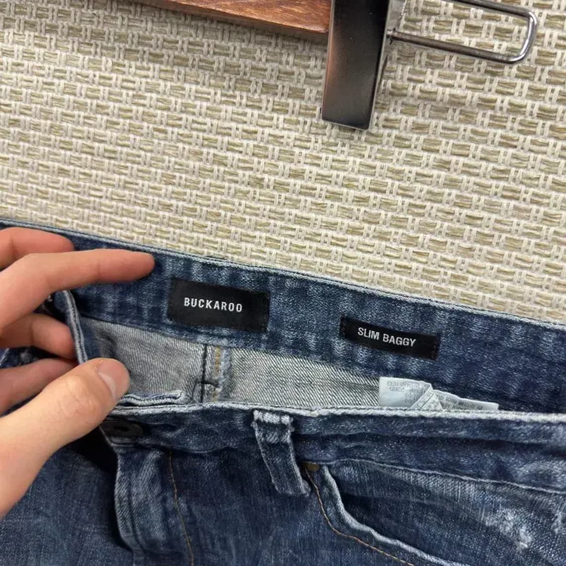 버커루 워싱 데미지 데님 청바지 31인치 M09808 상품이미지4