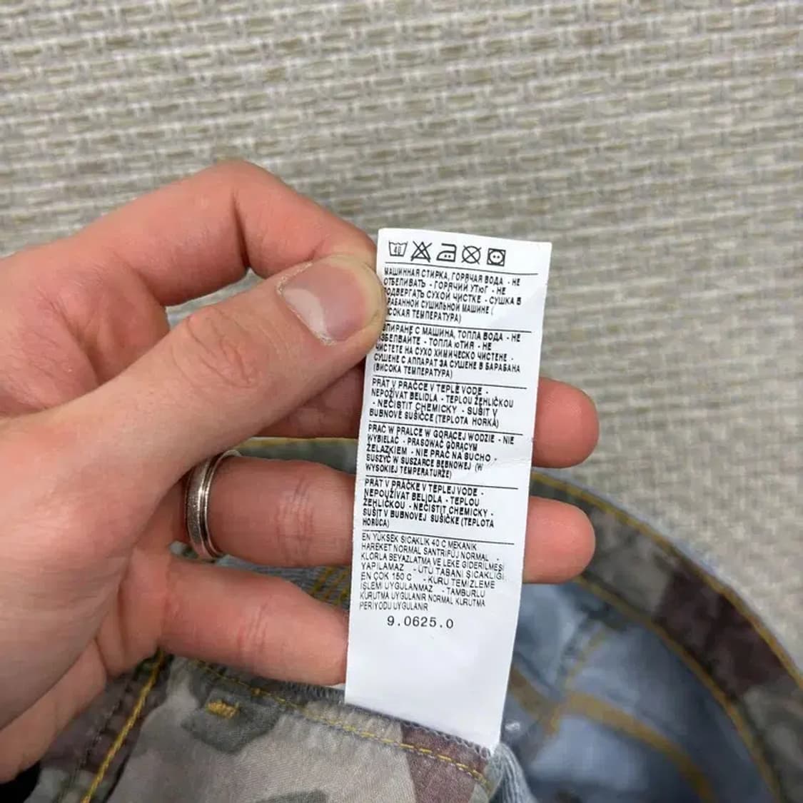 베네통 워싱 카고팬츠 데님 청바지 32인치 M09809 상품이미지4