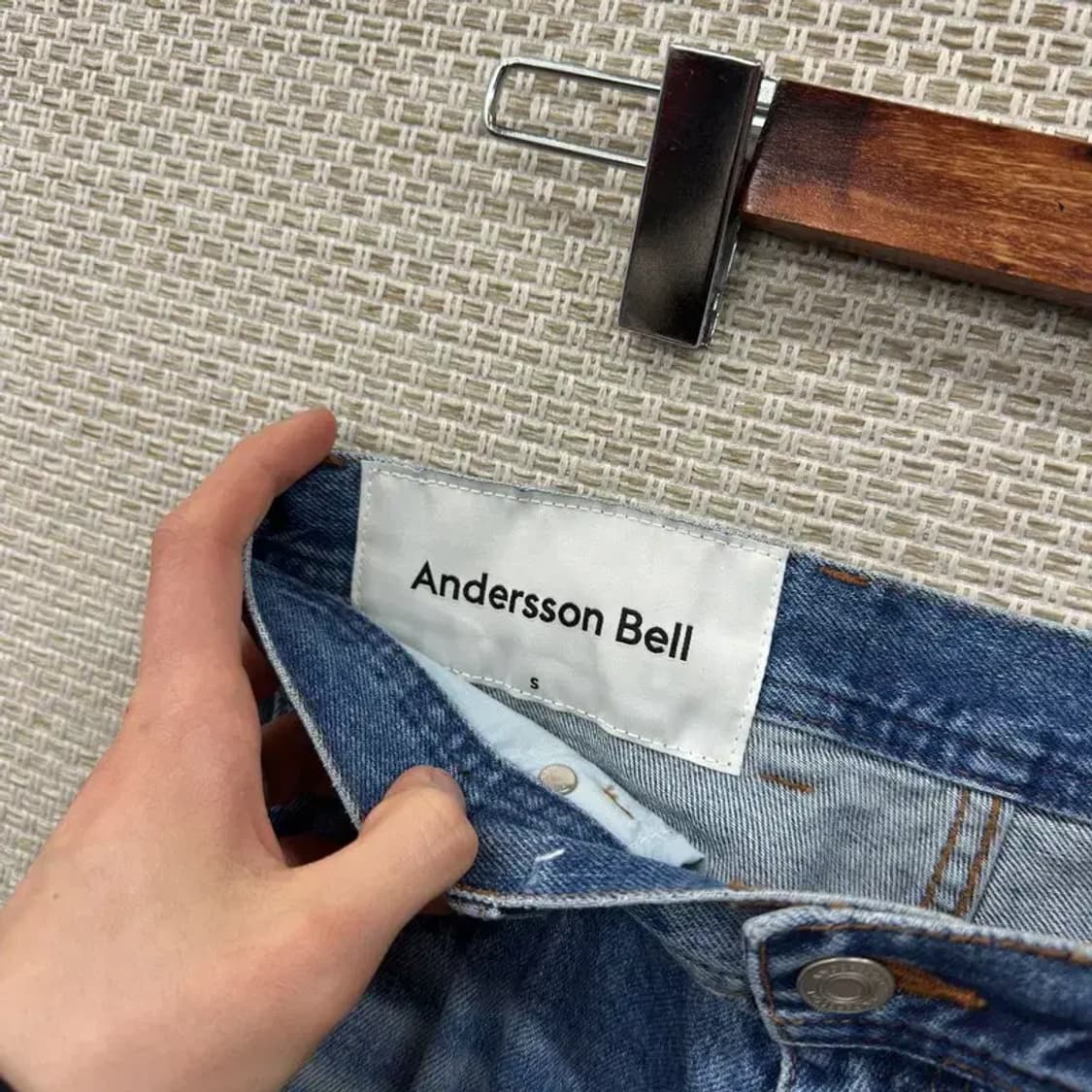앤더슨벨 데미지 부츠컷 데님 청바지 S M09813 상품이미지3