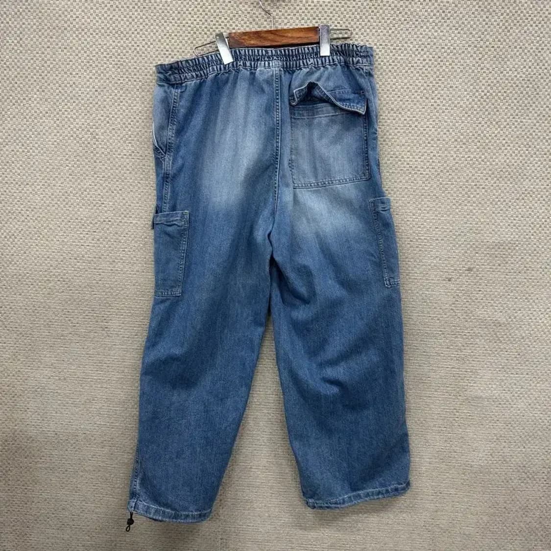 에이치앤엠 워싱 데님 카고 와이드팬츠 청바지 L M09815 상품이미지2