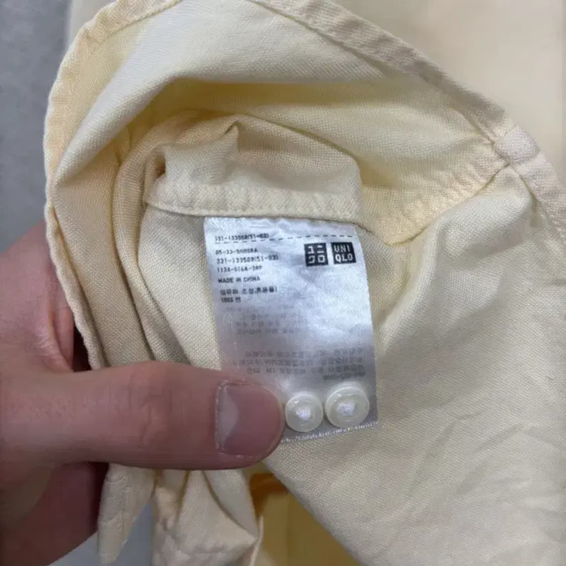 유니클로 포켓 무지 캐주얼 슬림핏 셔츠 M M08966 상품이미지4