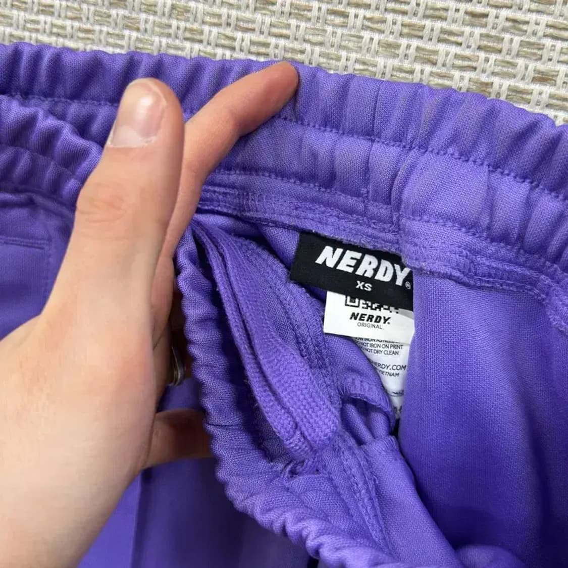 널디 퍼플 사이드라인 츄리닝바지 XS M08976 상품이미지3