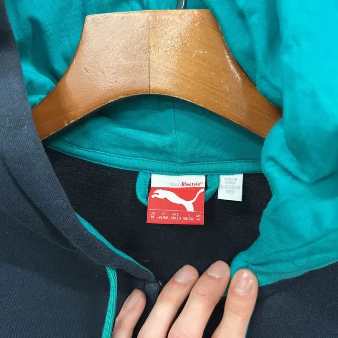 퓨마 자수로고 약기모 캐주얼 후드집업 M M08963 상품이미지3