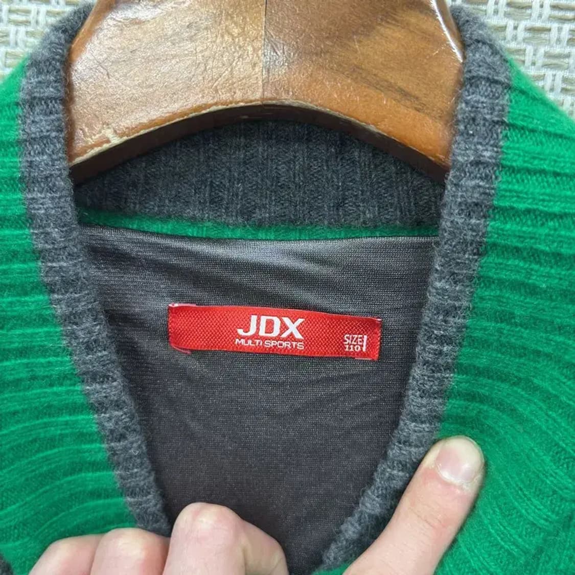 JDX 골프 방풍 반집업 울 니트 110 M09906 상품이미지3