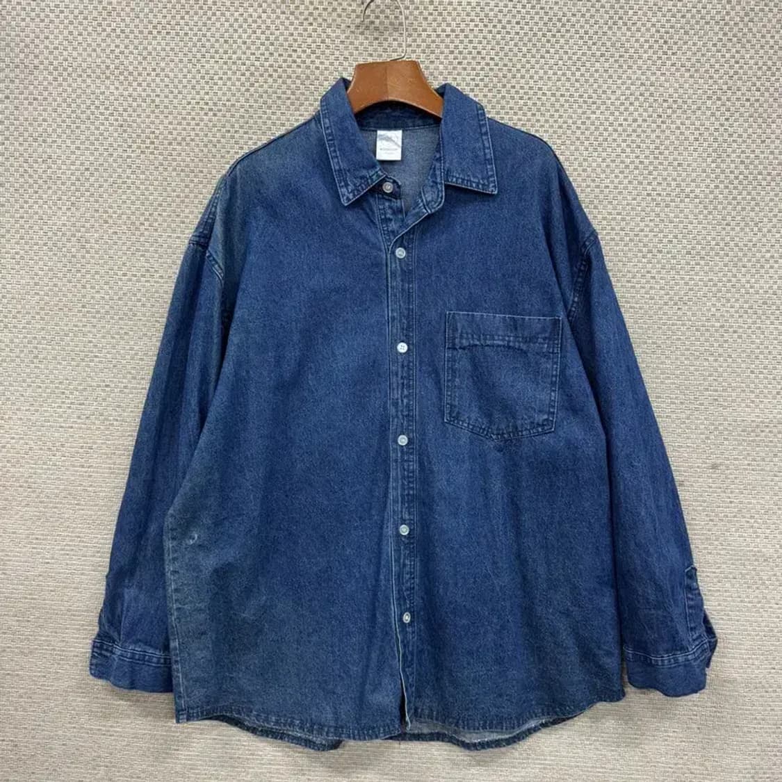 빈티지 포켓 오버핏 체크 셔츠 자켓 110 M09908 상품이미지1