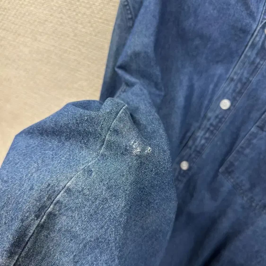 빈티지 포켓 오버핏 체크 셔츠 자켓 110 M09908 상품이미지4