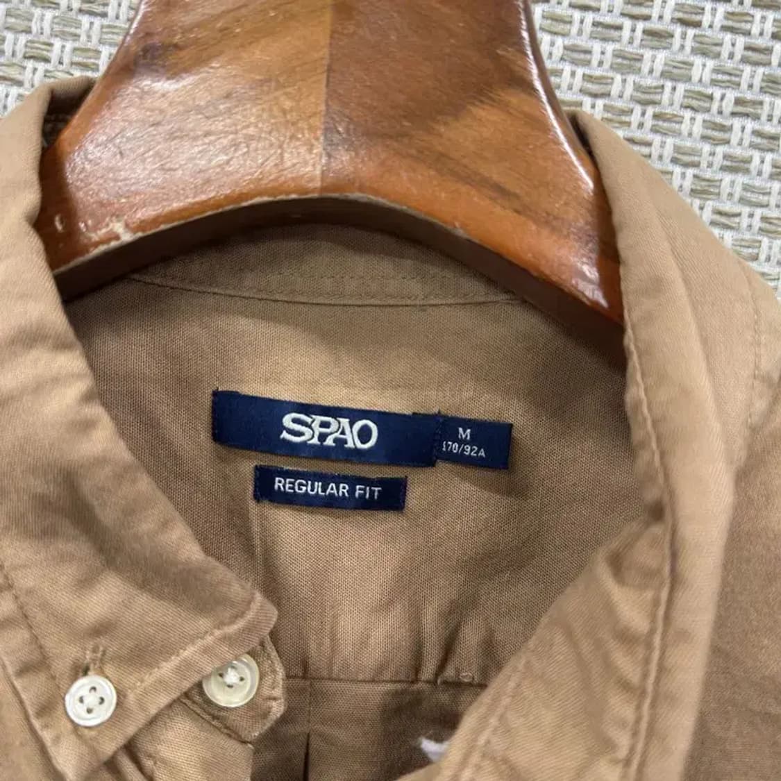 스파오 SPAO 캐주얼 레귤러핏 셔츠 M M09911 상품이미지3