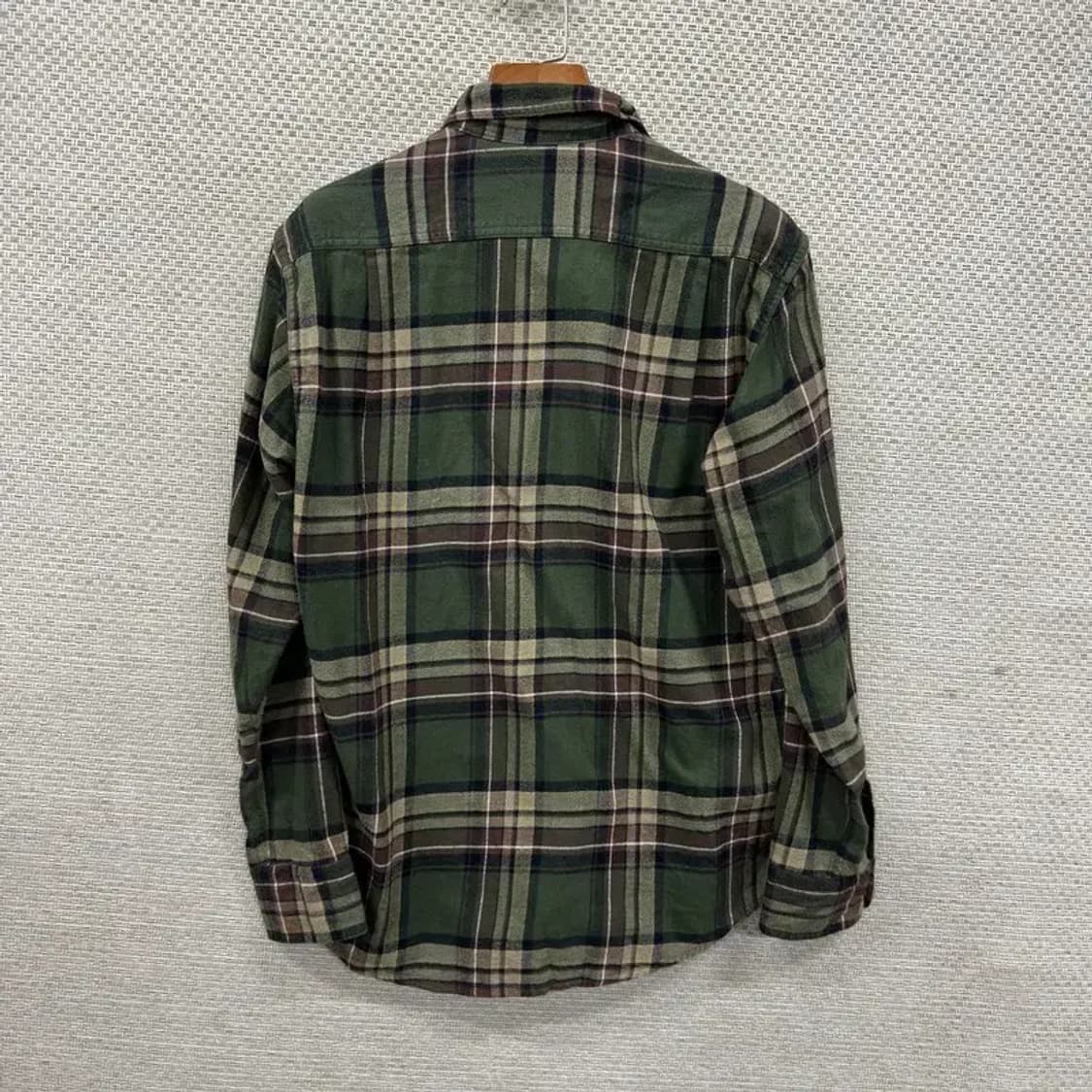 유니클로 카키 캐주얼 체크 셔츠 M M09912 상품이미지2