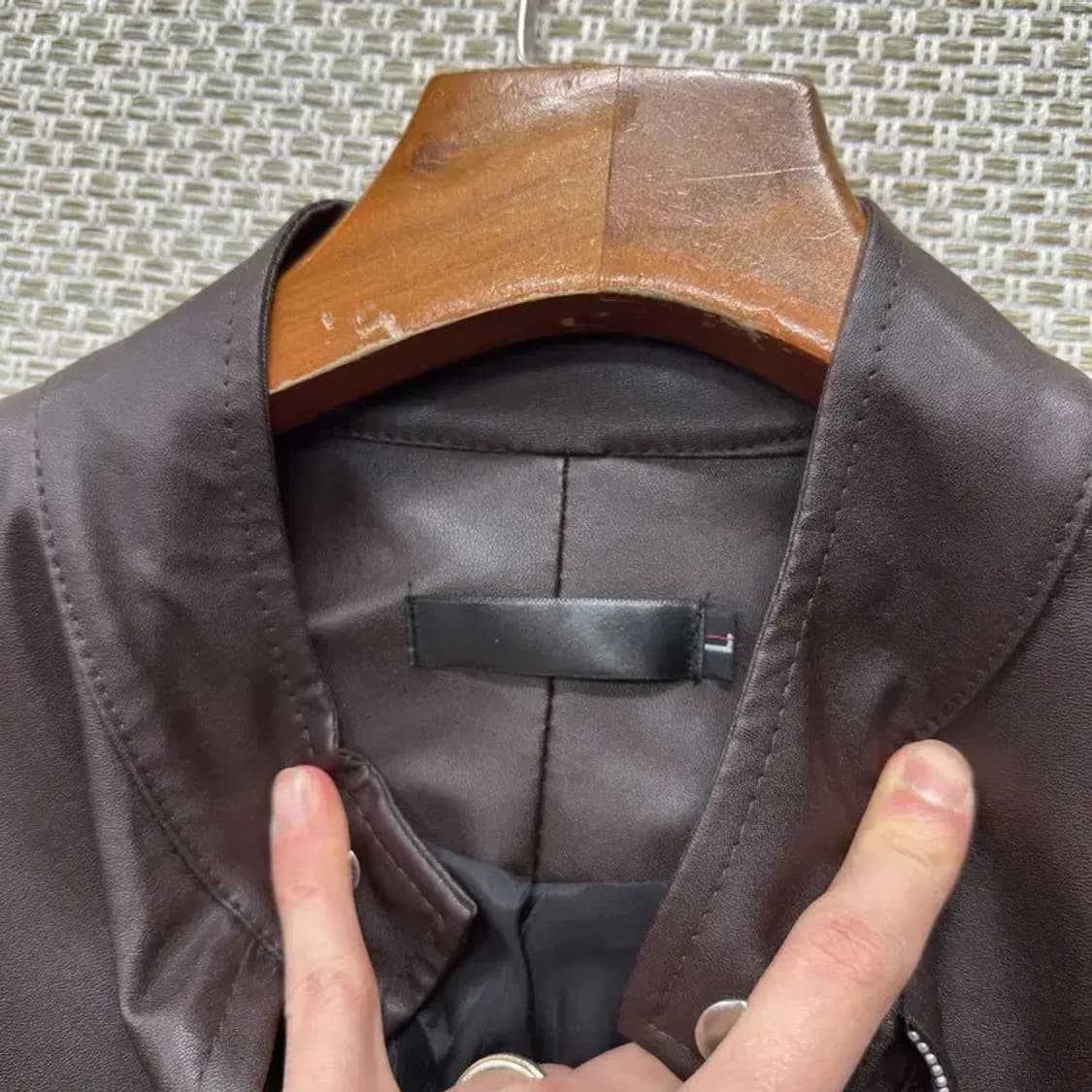 빈티지 브라운 가죽 자켓 100 M09920 상품이미지3