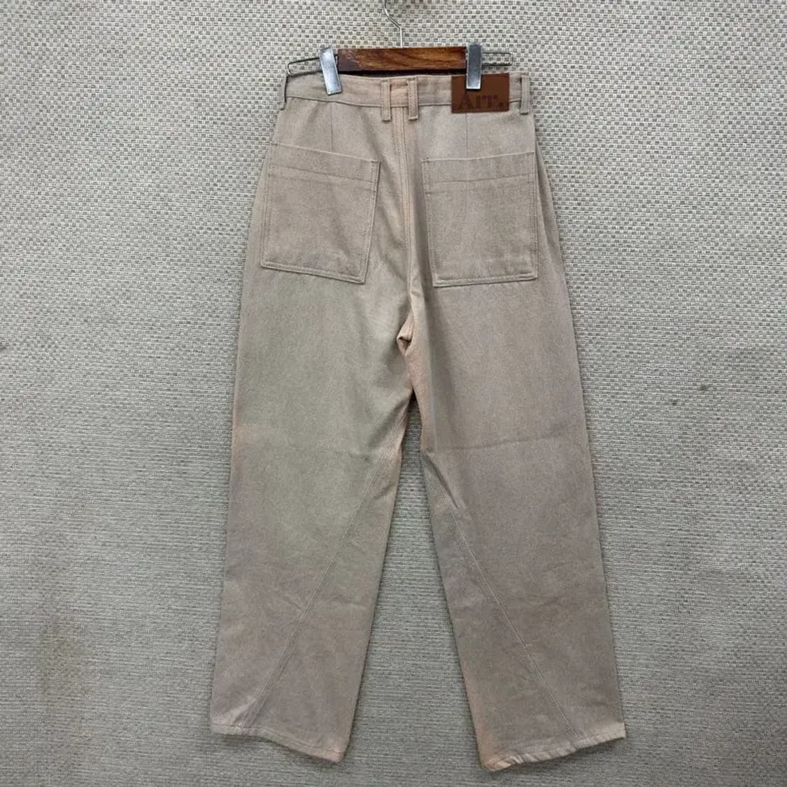 빈티지 베이지 와이드 데님팬츠 청바지 28인치 M09935 상품이미지2