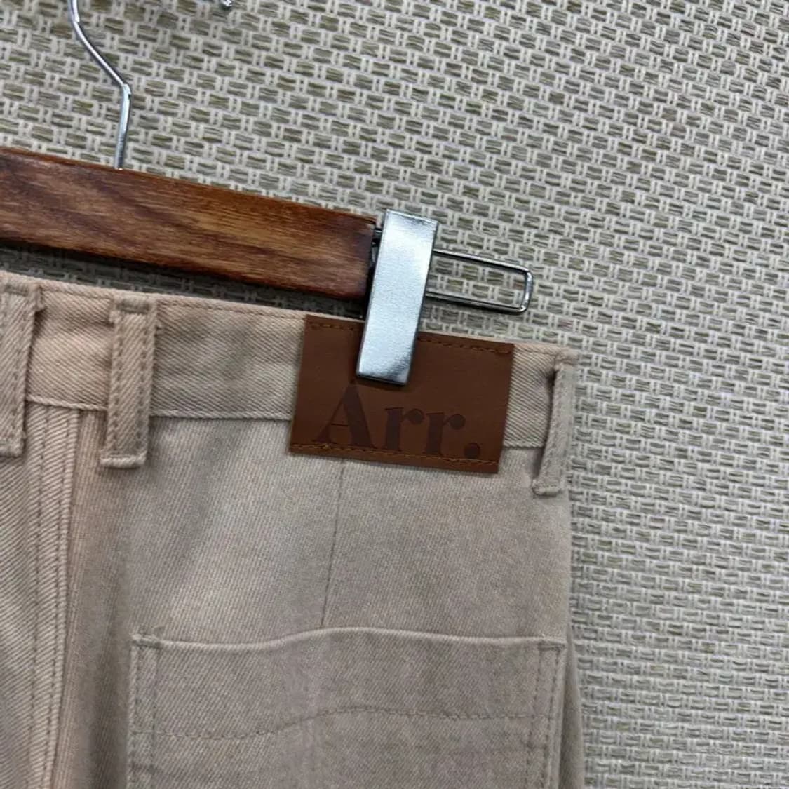 빈티지 베이지 와이드 데님팬츠 청바지 28인치 M09935 상품이미지3